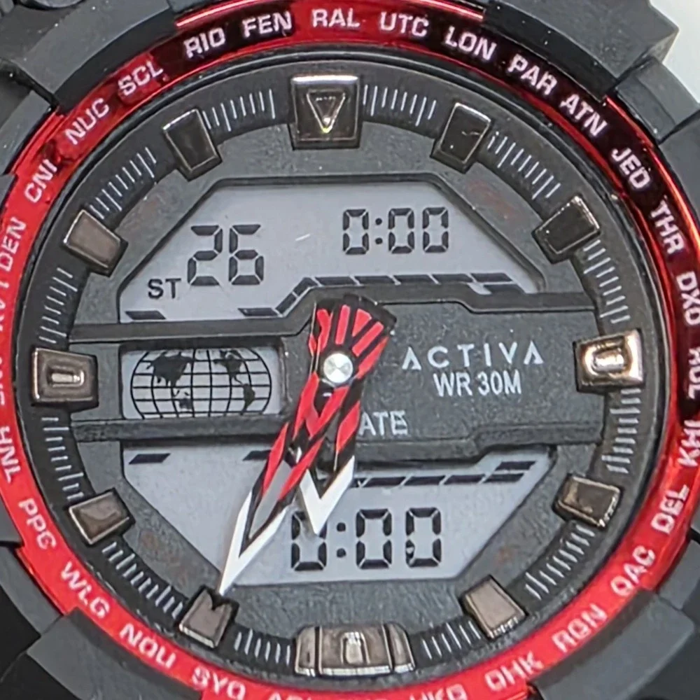 NEW Invicta Activa Neo x Men's Watch 55mm, Red, ACW428-005 #1090‎